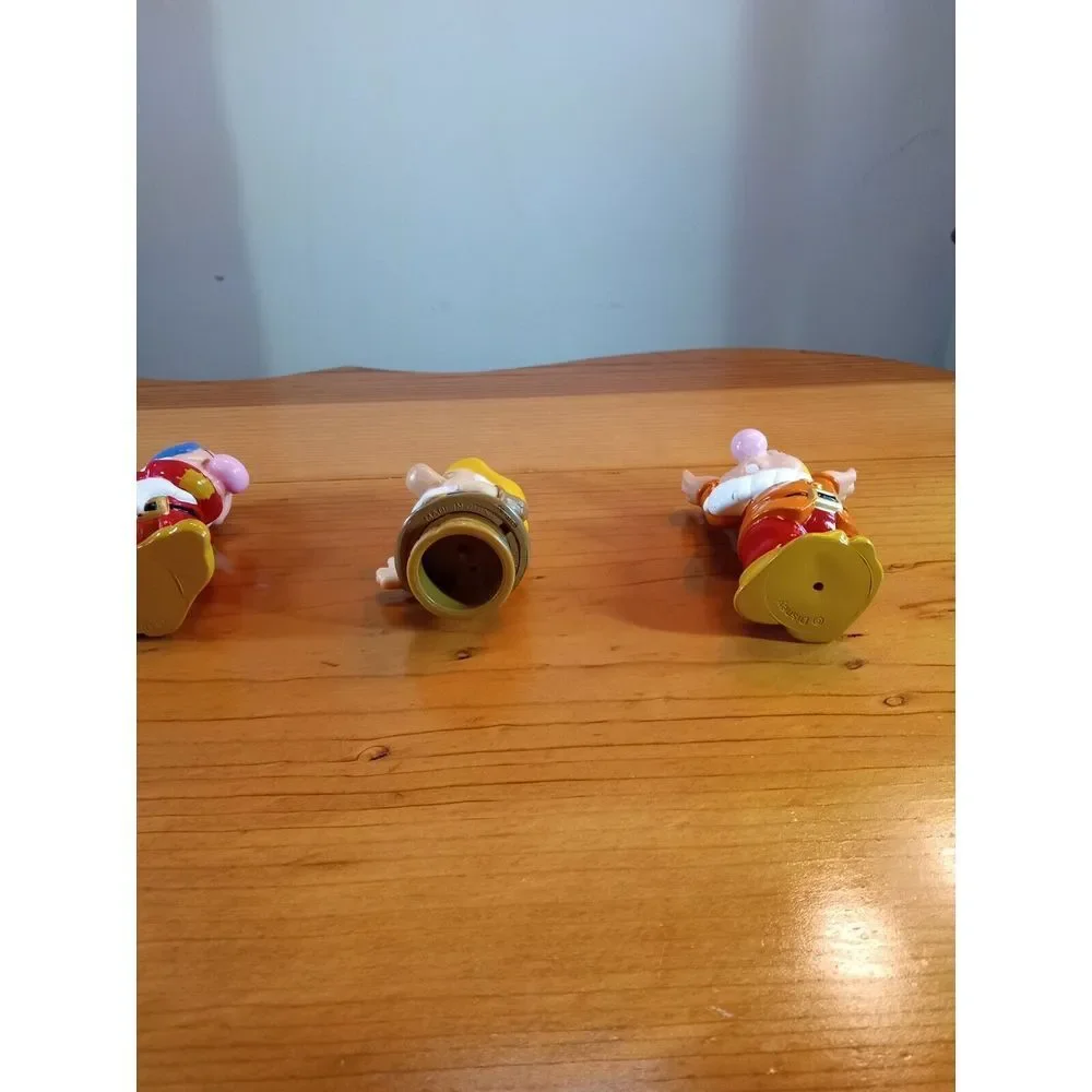 Vintage 1992 Disney Snow‎ White Four Dwarfs Plastic Figures Toy Collectible 3.75